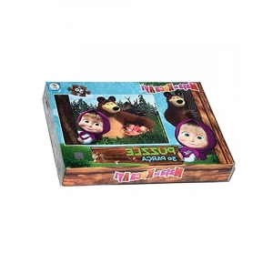 30 Parça Maşa İle Koca Ayı Puzzle ile Eğlenceli Zaman Geçirin