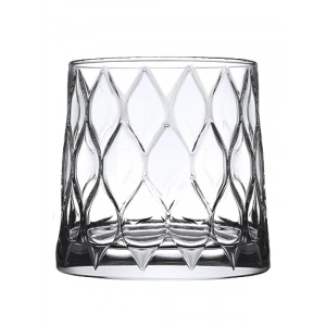 300 cc Kapasiteli Şeffaf Cam Viski Bardağı (4 Parça)