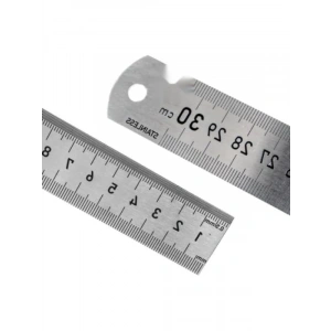 300 mm Çift Taraflı Çelik Cetvel - Ölçüm İçin Doğru Araç