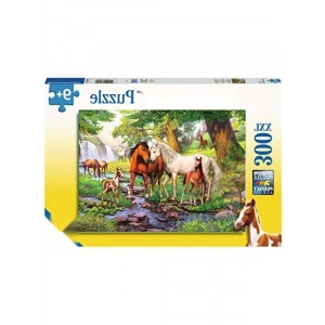 300 Parça Nehirde Atlar Temalı Puzzle