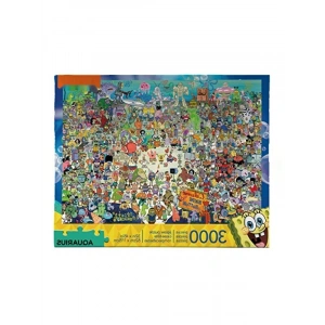 3000 Parçalı Renkli Sünger Bob Yapbozu