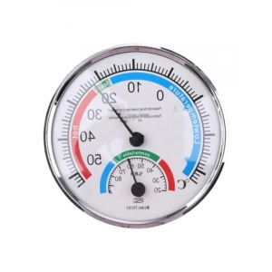 -30°C ile +50°C Arası Sıcaklık ve Nem Ölçer Termometre - 12.5 cm Çap