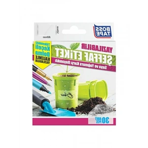 30’lu Paket Şeffaf Su Geçirmez Etiket, Pratik Kullanım