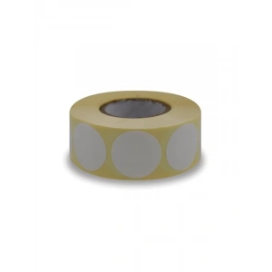 30mm Çapında 1000 Adet Baskısız Kuşe Etiket Rulo