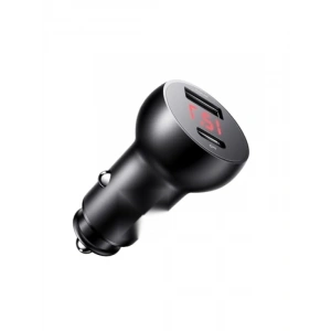 30W Hızlı Araç Çakmak Şarj Aleti, 1X Type-C ve 1X USB Girişi