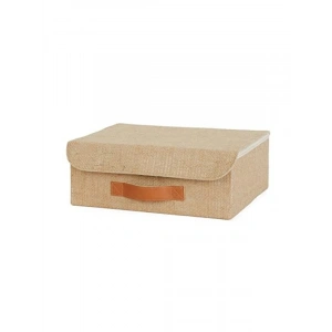 30x23x11 cm Jüt Kapaklı Çekmece İçi Organizer Kutu