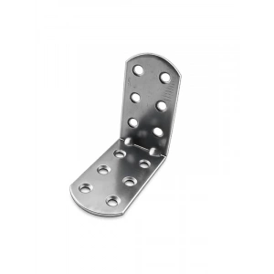 30x55x55 mm Oval Başlı L Demir Gönye Seti, 25 Adet Dayanıklı Metal Aparat