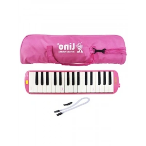 32 Tuşlu Melodika, Pembe Renk, Taşıma Çantası ile