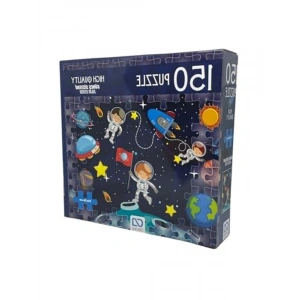 34x24 cm Uzay Temalı 150 Parça Çocuk Puzzle