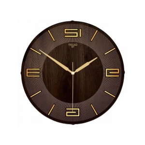 35 cm Bombeli Klasik Kadranlı Duvar Saati | Kahverengi