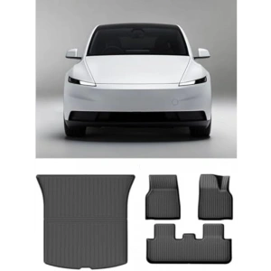 3.5 mm Kalınlıkta Premium Havuzlu Paspas, Tesla Model Y