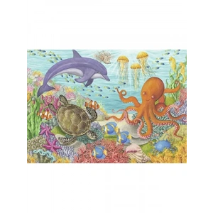 35 Parça Okyanus Canlıları Puzzle - Eğlenceli ve Dayanıklı