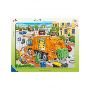 35 Parçalı Puzle Çöp Arabası, Yüksek Kaliteli