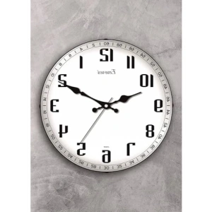 36 cm Gerçek Cam Duvar Saati Sessiz Mekanizma