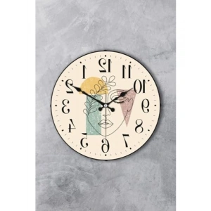 36 cm Sessiz Mekanizma Duvar Saati - Gerçek Cam