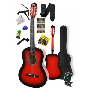36 İnçlik 3/4 Boy Çocuk Gitarı, 8-12 Yaş Arası İçin Tuner ve Çanta ile Birlikte