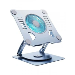 360 Derece Dönebilir Alüminyum Katlanabilir Laptop Standı (Koyu Gri)