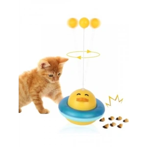 360 Derece Dönen İnteraktif Kedi Oyuncağı - Ödül Dispenseri