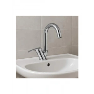 360 Derece Oynar Başlıklı Lavabo Bataryası, Pirinç Malzeme, 5 Yıl Garantili