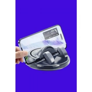 360° Dönebilen Araç İçi Telefon Tutucu - Yapışkan Taban