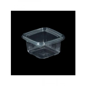 375 cc Kilitli Şeffaf Gıda Saklama Kabı, 100 Adet