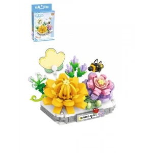 390 Parça Çiçek Temalı Micro Block Yapım Seti, Eğlenceli Oyun
