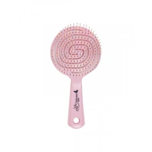 3D Flexi Kontrol Açma Tarama Saç Fırçası - Pembe