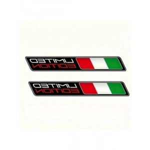 3D İtalyan Bayrağı Tasarımlı Sticker - Limited Edition