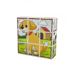 3D Manyetik Puzzle Seti, 9 Mıknatıslı Küp ve 6 Yapboz Parçası