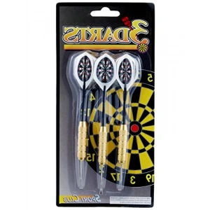 3’lü Çelik Uçlu T Oku Seti - Renkli Kanatlar, 22 Gram