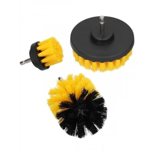 3’lü Matkap Fırça Başlık Seti, Naylon Temizlik Fırçaları