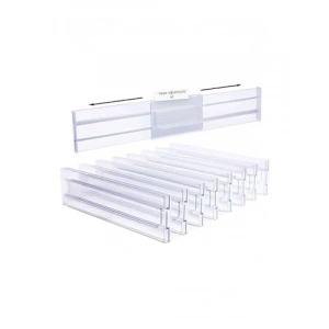 4 Adet Şeffaf Teleskopik Çekmece Bölücü Organizer