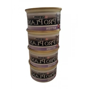 4 Adet Tavuklu Yavru Kedi Yaş Maması, Pro Plan