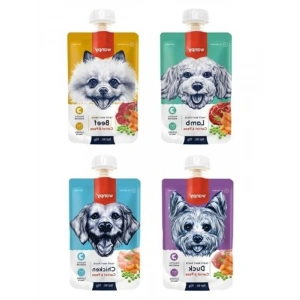 4 Çeşit Lezzetli Köpek Et Ezmesi (90 Gr X 4 Adet)