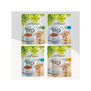 4 Farklı Aromalı Kedi Çorbası 4x40Gr (Tavuk-Somon-Ördek-Balık)