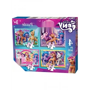 4 Farklı My Little Pony Temalı Puzzle Seti