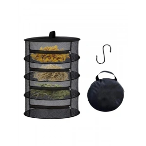 4 Katlı Fermuarlı Meyve Sebze Kurutma Filesi - Katlanabilir