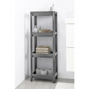 4 Katlı Geçmeli Plastik Organizer - Banyo ve Mutfak İçin