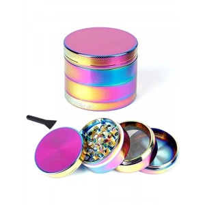 4 Katmanlı Mıknatıslı Herbal Grinder, Renkli Tasarım