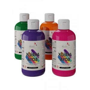 4lü Akrilik Boya Seti - Dayanıklı ve Canlı Renkler