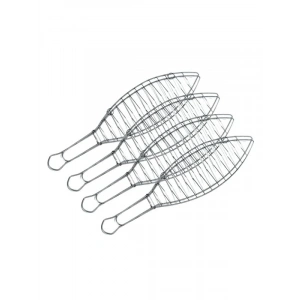 4lü Balık Izgara Teli Seti, Paslanmaz ve Dayanıklı Malzeme