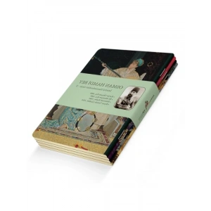 4lü Çizgisiz Defter Seti - Osman Hamdi Bey Temalı, A5 Boyut
