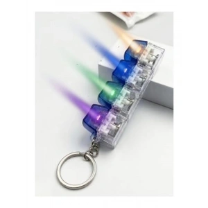 4lü Fidget Oyuncak Seti: RGB Işıklı Stres Atma Anahtarlığı