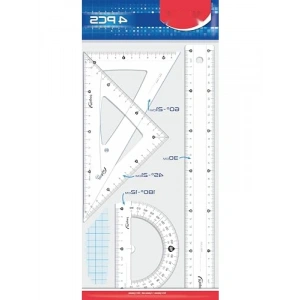 4lü Maxi Cetvel Seti, 30 cm