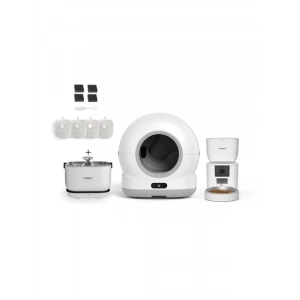 4lü Pet Ürünleri Başlangıç Seti, Kameralı Akıllı Kedi Tuvaleti