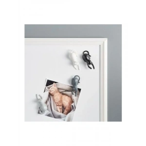 4lü Renkli Kedi Figürü Magnet Seti - Dekoratif Buzdolabı Magnetleri