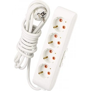 4lü Topraklı Kablolu Priz Seti - 3 Metre