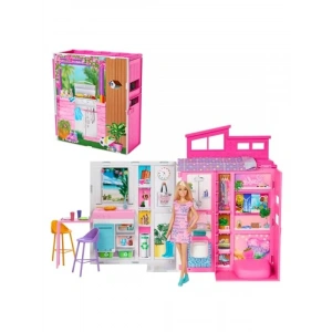 4 Oyun Alanlı Portatif Ev Seti, 11 Aksesuar ile