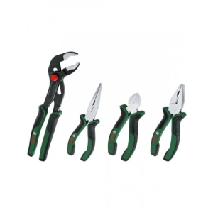 4 Parça Pense Seti - Kargaburun, Yan Keski, Pense ve Boru Anahtarı