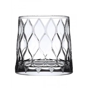 4 Parça Şeffaf 300 cc Cam Viski Bardağı, Şık Tasarım